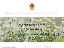 Tablet Screenshot of kirchheim-schwaben.de